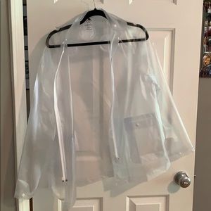 Clear rain jacket